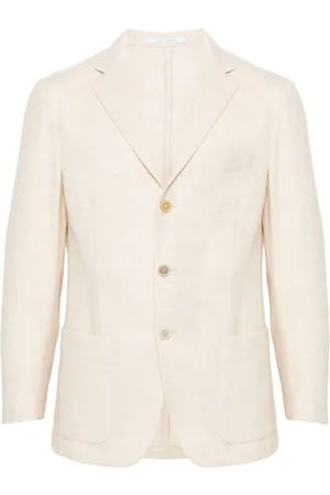 ELEVENTY Blazer con motivo de espiga