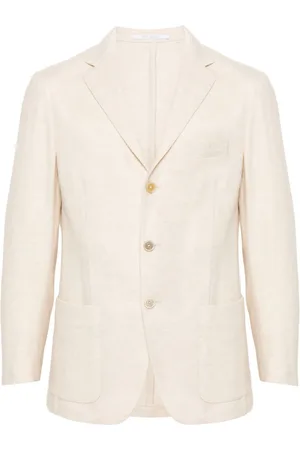 ELEVENTY Blazer con motivo de espiga