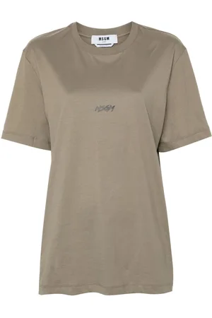 Msgm Playera con logo estampado