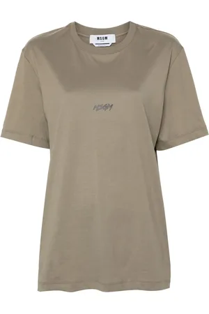 Msgm Playera con logo estampado