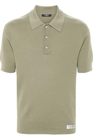 Balmain Playera tipo polo manga corta