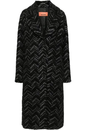 Missoni Abrigo de bouclé con motivo chevron