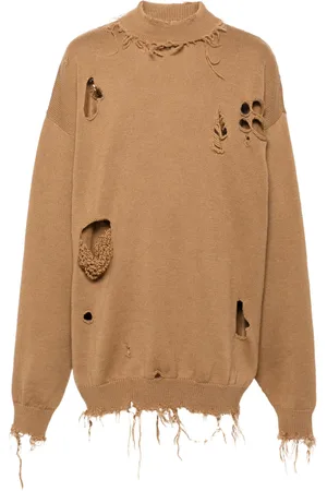 Vetements Suéter Destroyed