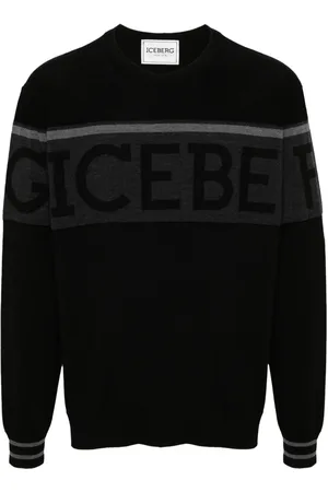 Iceberg Suéter con logo en jacquard