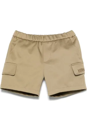 VERSACE Shorts con logo bordado