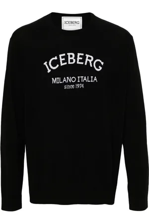 Iceberg Suéter con logo en jacquard