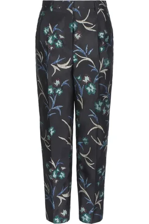 Giorgio Armani Pantalones rectos con estampado floral