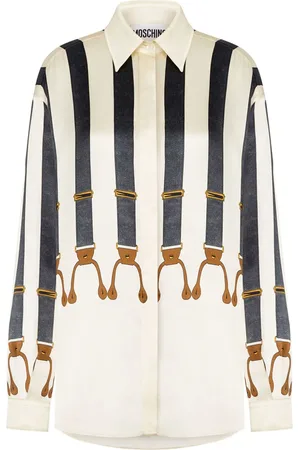 Moschino Camisa con cinturón estampado