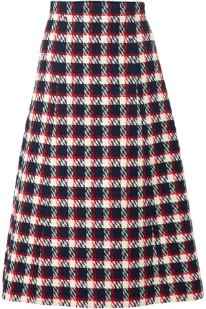 Carolina Herrera Falda midi de tweed acampanada