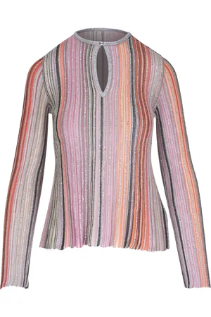 Missoni Suéter de canalé con detalles de lentejuelas