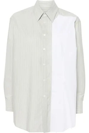 Maison Margiela Camisa con rayas estampadas