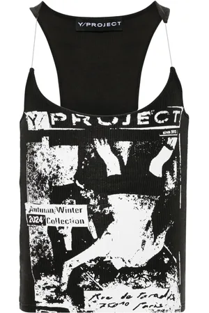 Y / PROJECT Top con estampado gráfico