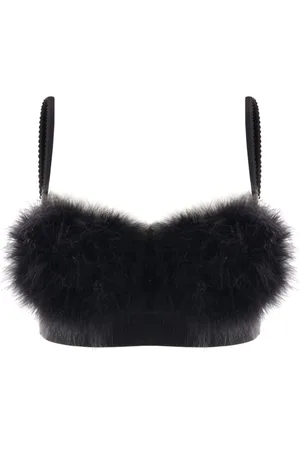 BLUMARINE Top corto Marabou