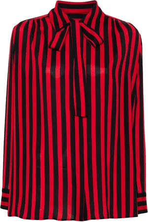 Msgm Camisa con motivo de rayas