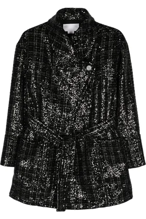GENNY Abrigo de tweed con lentejuelas