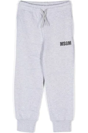 Msgm Pants con logo estampado