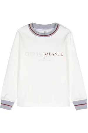 Brunello Cucinelli Playera con logo estampado