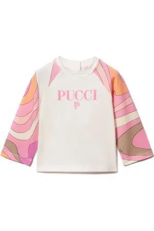 PUCCI Junior Playera con estampado Marmo