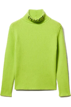PUCCI Junior Suéter con logo en intarsia