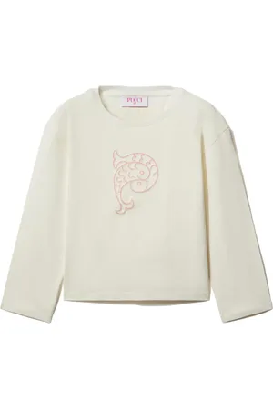PUCCI Junior Playera con logo estampado