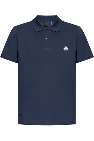 Moose Knuckles Playera tipo polo con aplique del logo