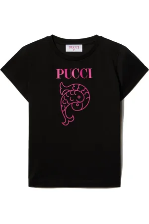 PUCCI Junior Playera con logo estampado