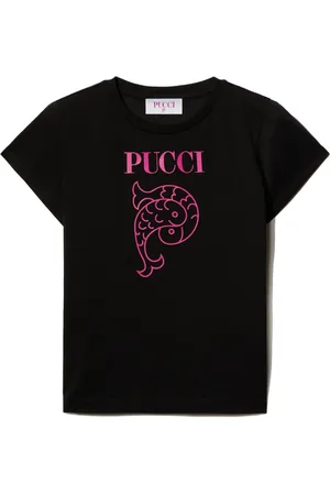 PUCCI Junior Playera con logo estampado
