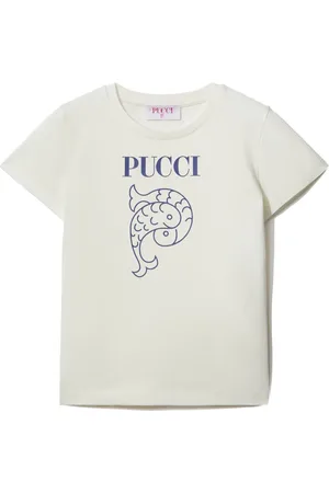 PUCCI Junior Playera con logo estampado