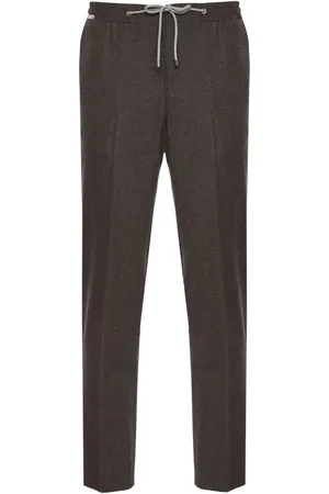corneliani Pantalones rectos con pinzas