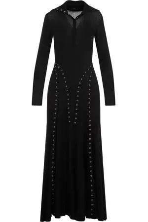 Simone Rocha Vestido midi con diseño tejido de canalé