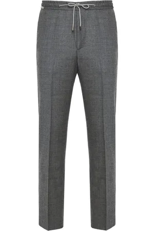 corneliani Pantalones rectos con pinzas