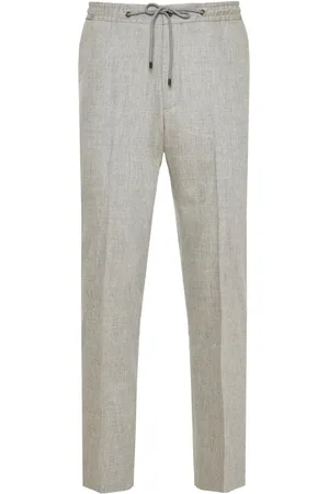 corneliani Pantalones rectos con pinzas
