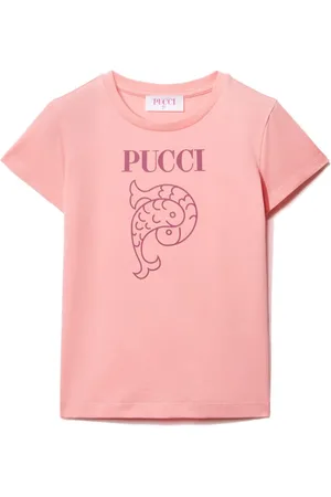 PUCCI Junior Playera con logo estampado