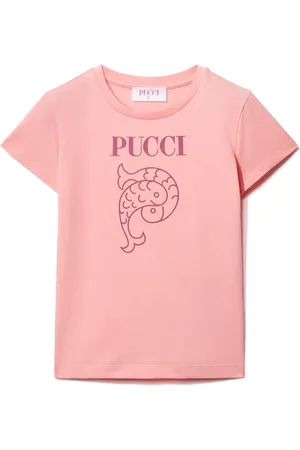 PUCCI Junior Playera con logo estampado