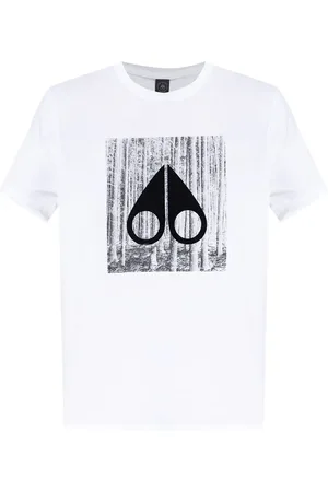 Moose Knuckles Playera con logo estampado