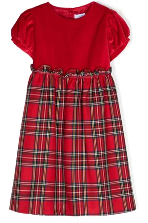 SIOLA Vestido con motivo de cuadros
