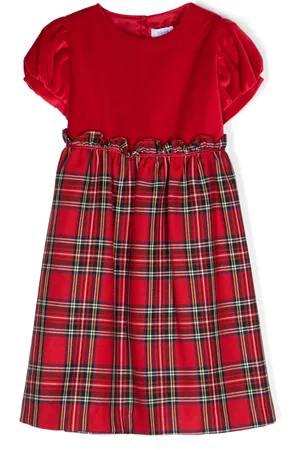 SIOLA Vestido con motivo de cuadros