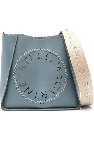 Stella McCartney Bolsa de hombro con logo perforado
