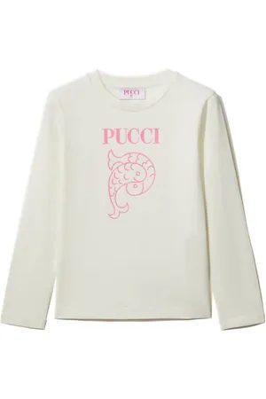 PUCCI Junior Playera con logo estampado