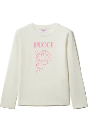 PUCCI Junior Playera con logo estampado