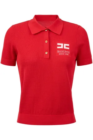 Elisabetta Franchi Playera tipo polo tejida
