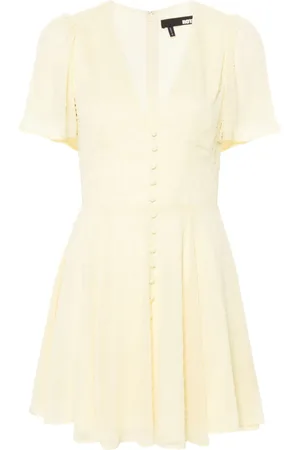 ROTATE Vestido corto con cuello en V