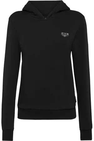 Philipp Plein Hoodie con placa del logo