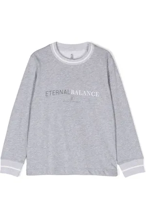 Brunello Cucinelli Sudadera con logo estampado