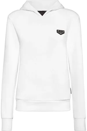 Philipp Plein Hoodie con placa del logo