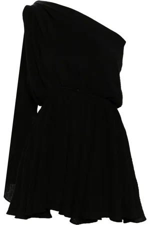 PNK Vestido corto cruzado con hombro descubierto