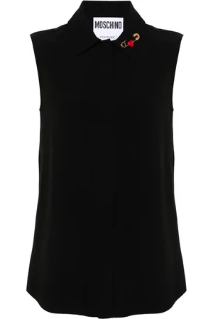 Moschino Blusa Heart Safety Pin