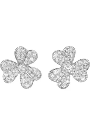 Van cleef Aretes Frivole en oro blanco de 18kt