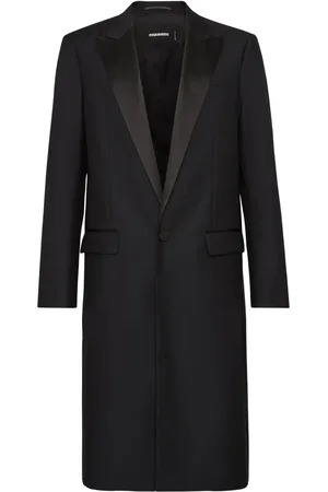 Dsquared2 Abrigo con ribete satinado y botones