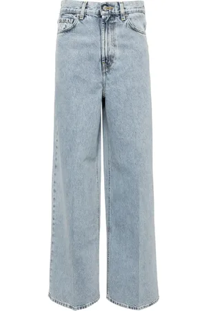Totême Jeans anchos con tiro alto